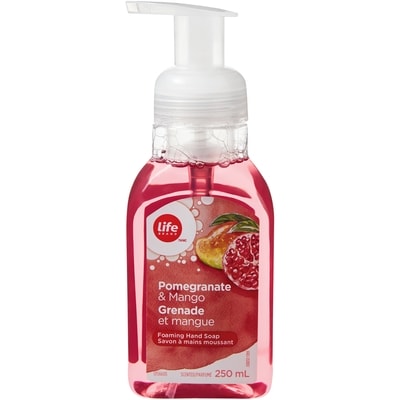 Life Brand Pomegranate & Mango Foaming Hand Soap 250 ml, $1.60/100ml