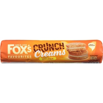 Fox's u-bet Favourites Golden Crunch Creams Oat Biscuits Sandwiched With A Vanilla Flavour Cream 200 g, $2.25/100g
