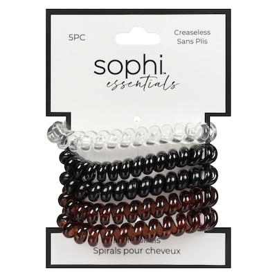 Sophi Essentials spirals pour cheveux 5 ea, 0,76 $/1ch