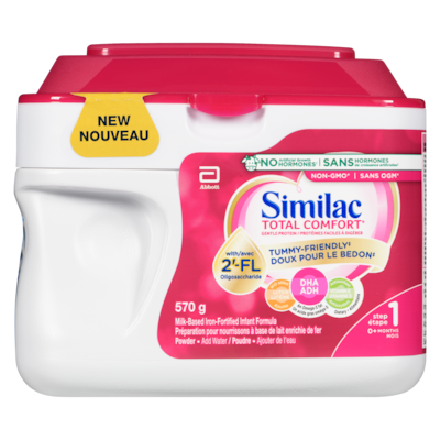 Total comfort, préparation pour nourrissons en poudre, 0+ mois, emballage rose