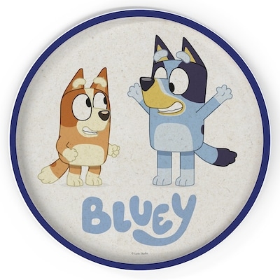 Zak! Designs Plaque en bambou mélamine bleu de 8 pouces avec rebord 1 ea, 3,00 $/1ch