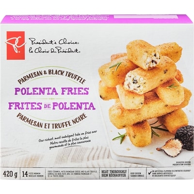 President's Choice Parmesan Black Truffle Polenta Fries 420 g, $2.86/100g