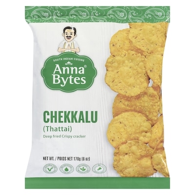 Anna Bytes Deep fried crispy cracker chekkalu 170 g, 1,47 $/100g