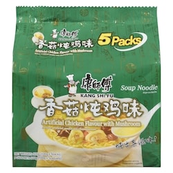 Kang Shi Fu Soup Noodle Artificial Chicken Flavour With Mushroom 500 g, $1.20/100g