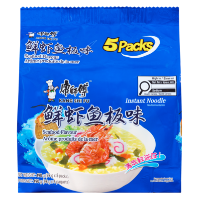 Kang Shi Fu Soup Noodle Seafood Flavour 490 g, $1.08/100g