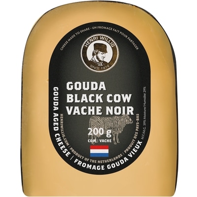 Henri Willig Gouda, Black Cow 200 g, $3.00/100g