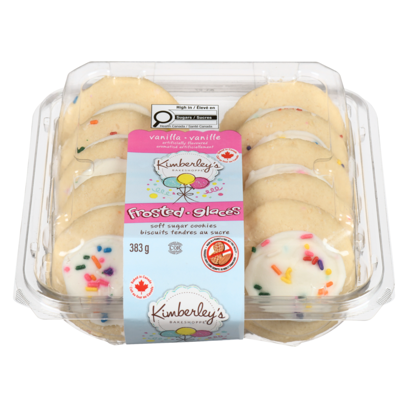 Kimberley's Bakeshoppe Soft Sugar Cookies Vanilla Frosted - 383 g