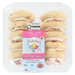 クッキー1213 Kimberley's Bakeshoppe Soft Sugar Cookies Vanilla Frosted - 383 g