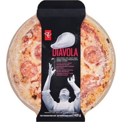 PC Black Label Diavola Pizza 420 g, $1.90/100g