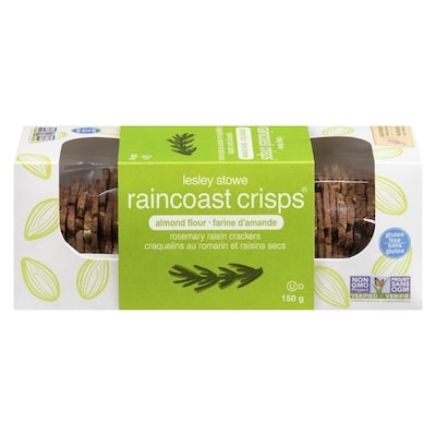 Lesley Stowe's Raincoast Crisps Rosemary Raisin Crackers 150 g, $5.33/100g