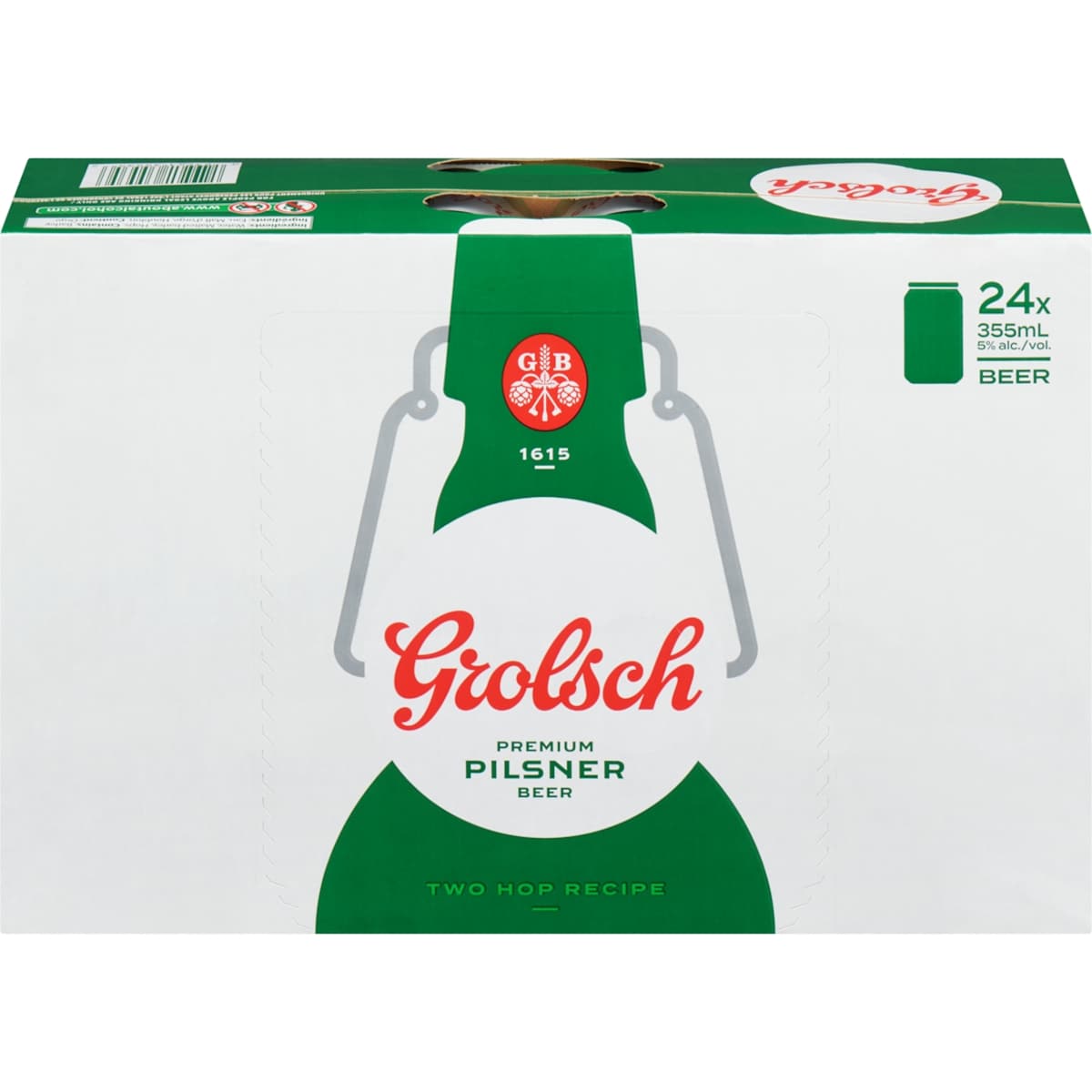 Grolsch Premium Pilsner Beer (ID required at pick-up) 24x355.0 ml, $0.40/100ml