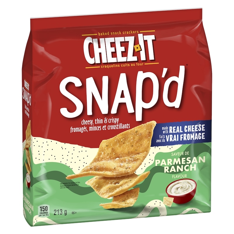 Snap'd Baked Snack Crackers Parmesan Ranch Flavour