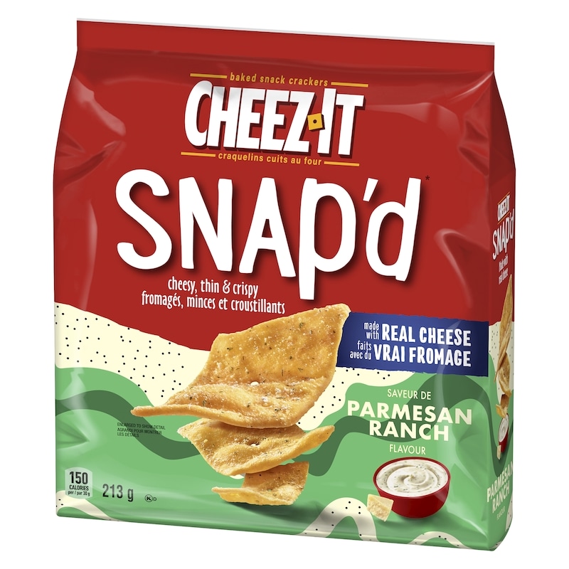 Snap'd Baked Snack Crackers Parmesan Ranch Flavour