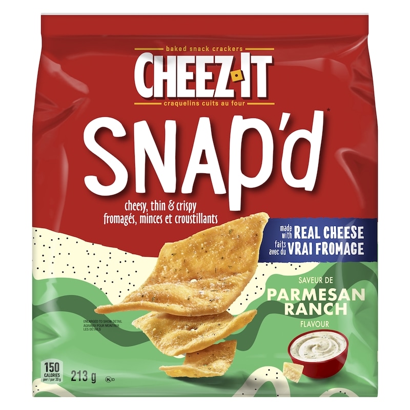 Snap'd Baked Snack Crackers Parmesan Ranch Flavour