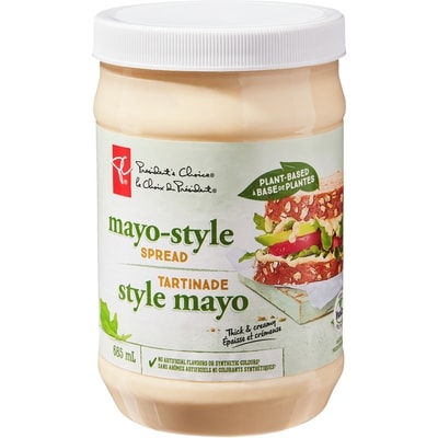 President's Choice Plant Based Mayo Style Spread 685 ml, $1.02/100ml