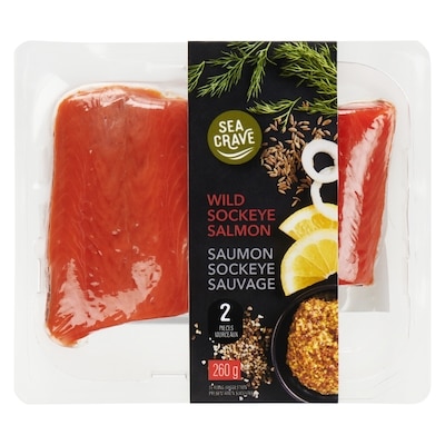 Sea Crave Wild Sockeye Salmon 260 g, $7.69/100g