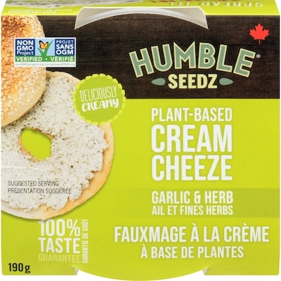 Humble Vegan Cream Cheeze Garlic & Herb 190 g, $5.78/100g
