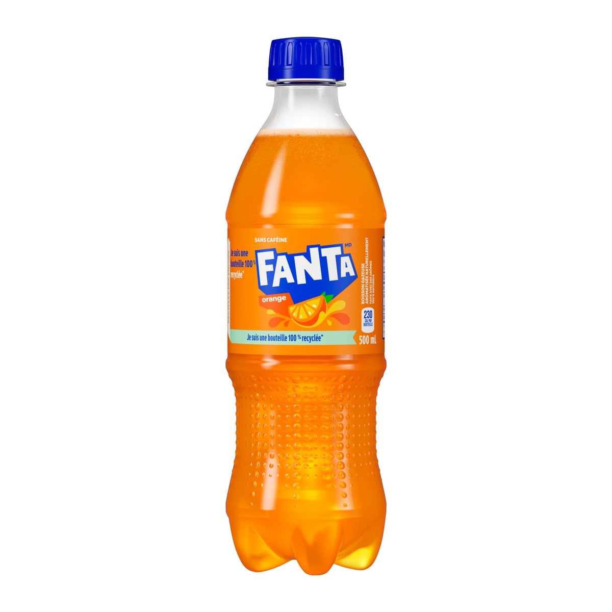 Fanta Soda Orange Bouteilles 500 ml, 0,36 $/100ml