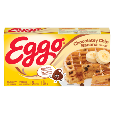 Kelloggs Eggo Waffles Chocolatey Chip Banana Flavour 280 g, $1.43/100g