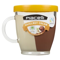 Piacelli Hazelnut And Vanilla Duo Spread In A Reusable Jar - 300 g