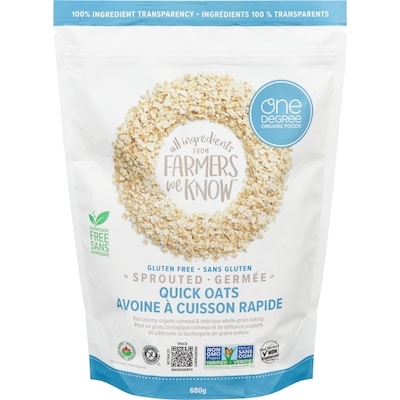 One Degree Avoine à cuisson rapide germée 680 g, 1,32 $/100g
