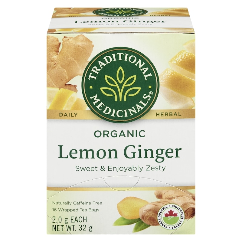 Wrapped Tea Bags Lemon Ginger Organic