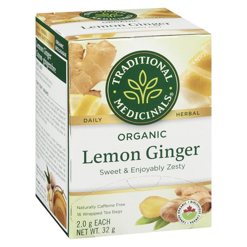 Wrapped Tea Bags Lemon Ginger Organic