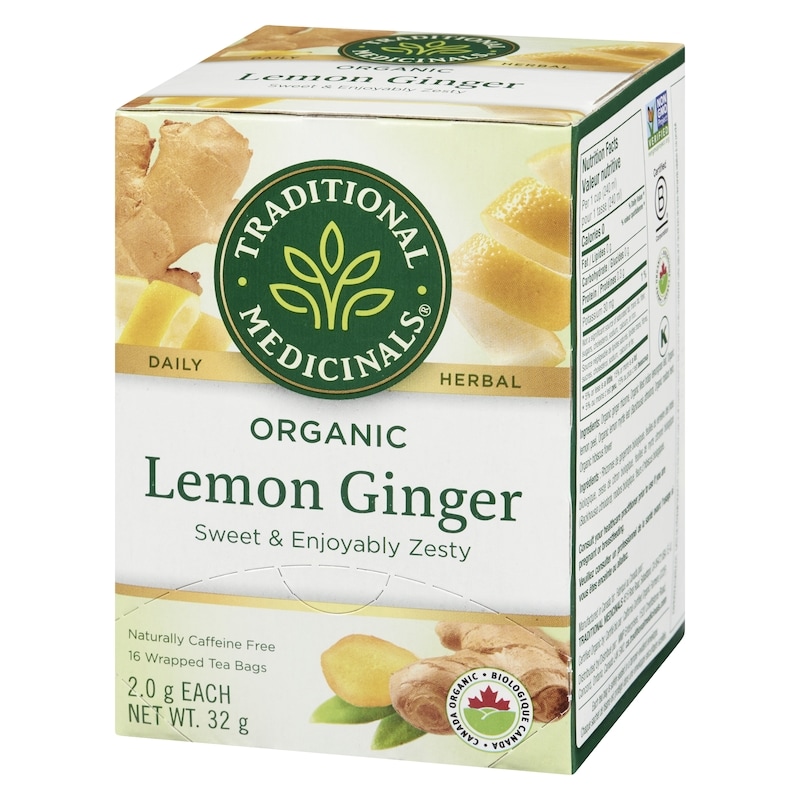 Wrapped Tea Bags Lemon Ginger Organic
