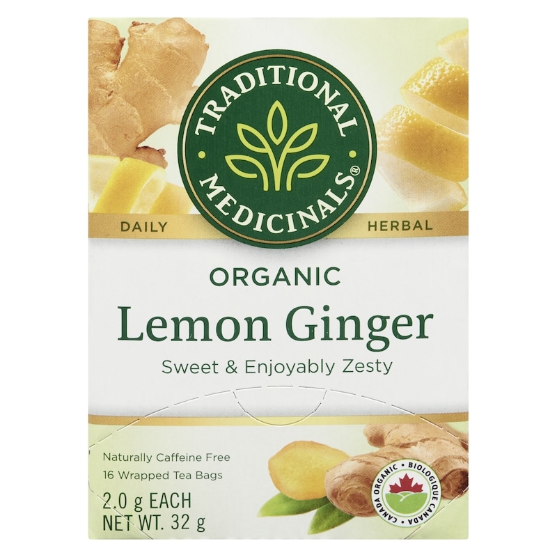 Wrapped Tea Bags Lemon Ginger Organic