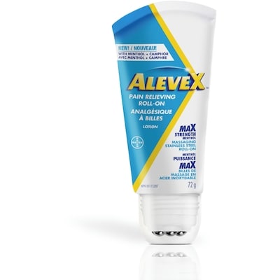 Lotion anti-douleur avec applicateur à bille massante