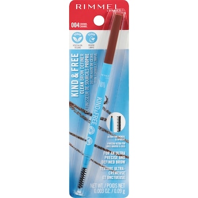 Rimmel London Kind & Free Brow Definer, Dual Ended Ultra Fine Tip And Spoolie, Caramel - 004 0.09 g, $10,544.44/100g