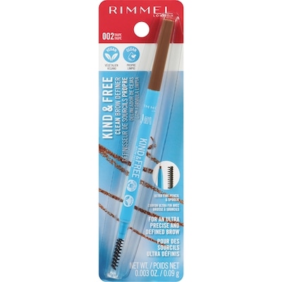 Rimmel London Kind & Free Brow Definer, Dual Ended Ultra Fine Tip And Spooli Taupe - 002 0.09 g, $4,388.89/100g