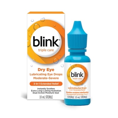 Blink Lubricating Eye Drops Dry Eye Moderate-Severe Sterile 10 ml, $199.90/100ml
