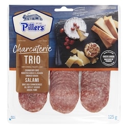 Piller’s Trio de charcuteries salami, salé à sec, Cheese Lovers 125 g, 7,19 $/100g