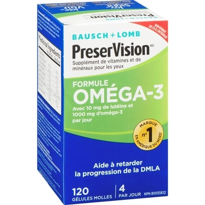 Supplément de vitamines et de minéraux oméga-3 pour les yeux