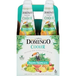 Casal Domingo Cooler boisson non alcoolisée au vin fruits tropicaux 4x341.0 ml, 0,37 $/100ml