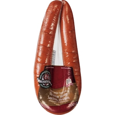 Grimm’s Fumée double saucisson ukrainien 300 g, 3,50 $/100g