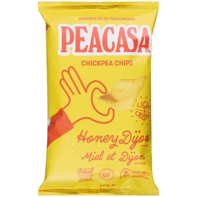 Peacasa Chickpea Chips Honey Dijon 128 g, $3.90/100g