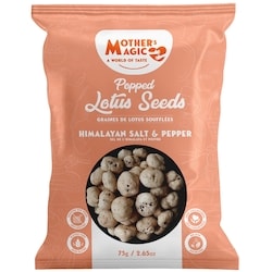Mother’s Magic Graines de lotus soufflées sel et poivre 75 g, 7,32 $/100g