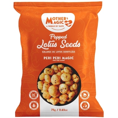 Mother’s Magic Graines de lotus soufflées peri peri magic 75 g, 7,32 $/100g