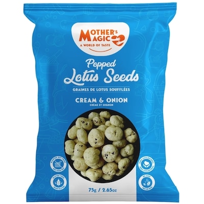 Mother's Magic Popped Lotus Seed, Cream & Onion 75 g, $7.32/100g