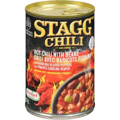 Stagg Chili avec haricots piquant 425 g, 0,94 $/100g