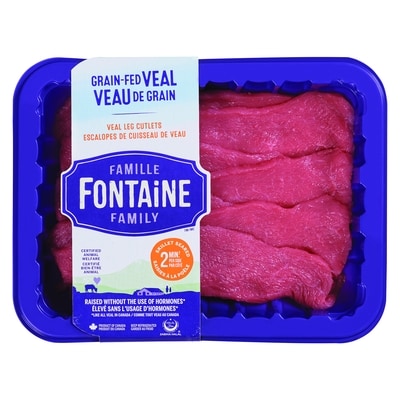 Fontaine Family Grain Fed Veal Leg Cutlets $55.09/1kg