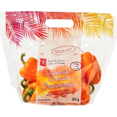 President's Choice Paradise Crunch Super Sweet Mini Peppers 450 g, $1.33/100g
