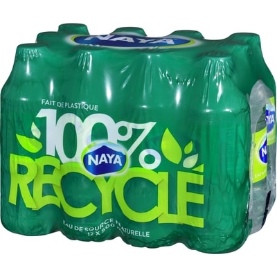 Eau de source naturelle, paq. de 12