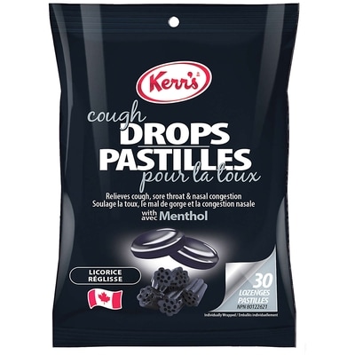 Kerr's Black Licorice Cough Drops 30 ea, $0.13/1ea