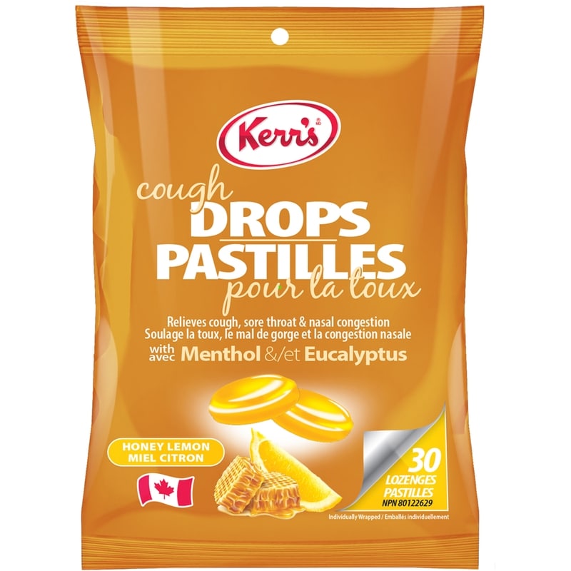 Cough Drops, Menthol & Eucalyptus, 30 Lozenges