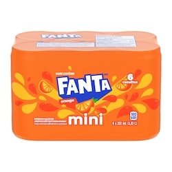 Fanta Soda Soda Orange Cannettes de 6x222.0 ml, 0,43 $/100ml