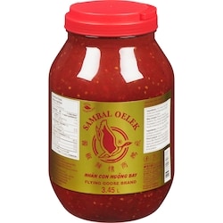 Flying Goose Sambal Oelek  3.45 l, $0.75/100ml