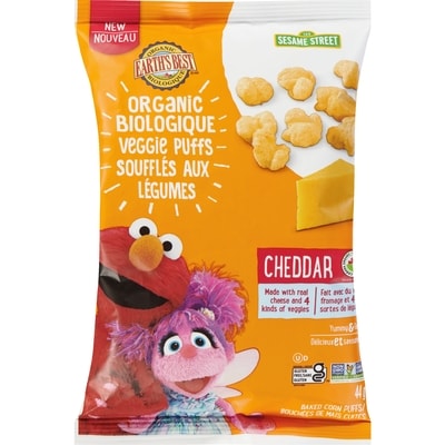 Earth's Best Organic Garden Veggie Cheddar Puffs 71 g, $6.32/100g